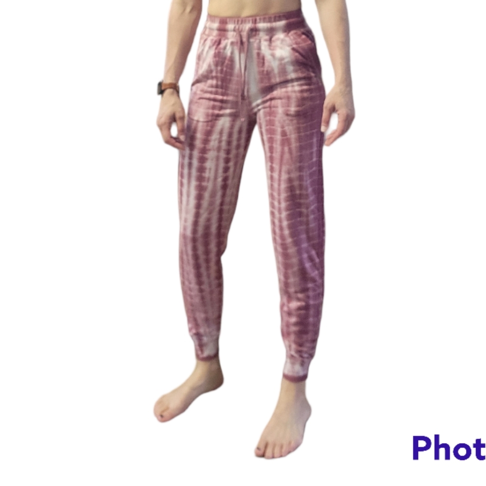 Knox Rose Pink Tiedye Joggers XS Extra Small Sweat Pants Target New Soft